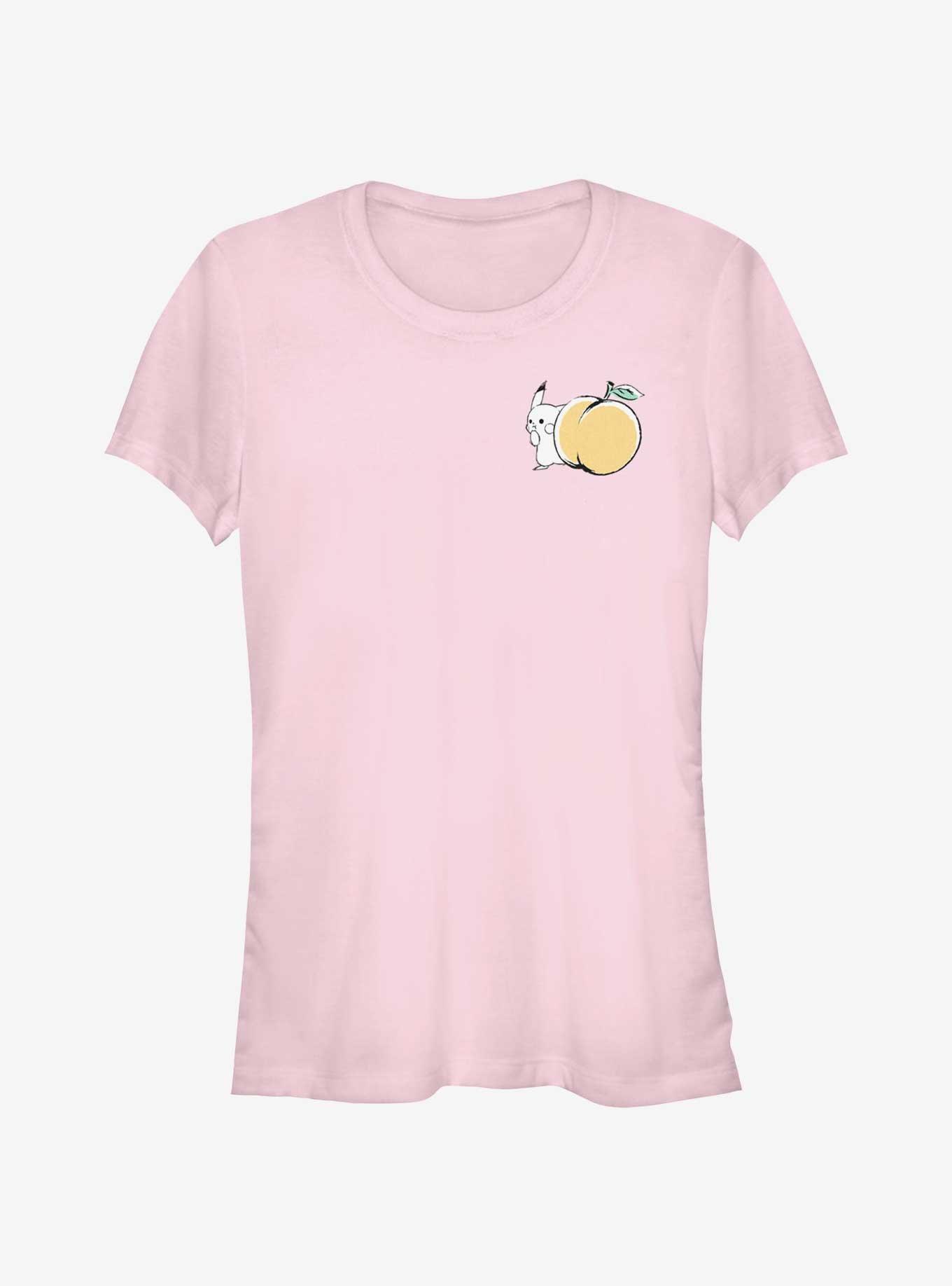 Pokemon Chibi Pikachu Peach Girls T-Shirt, , hi-res