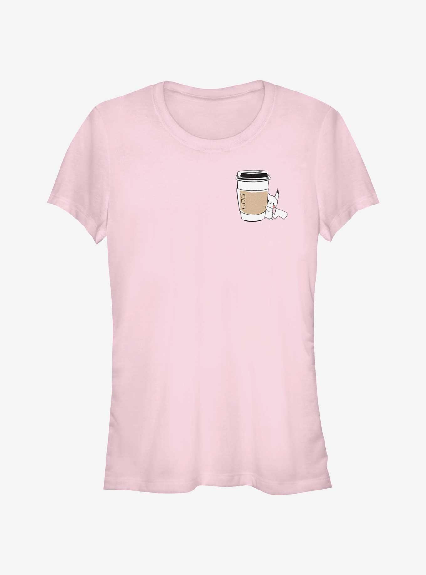 Pokemon Chibi Pikachu Coffee Girls T-Shirt, , hi-res