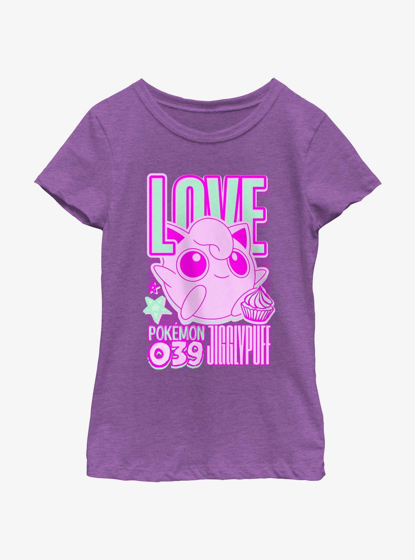 Pokemon 039 Love Jigglypuff Youth Girls T-Shirt, , hi-res
