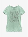 Pokemon Oddish Forest Flowers Youth Girls T-Shirt, MINT, hi-res