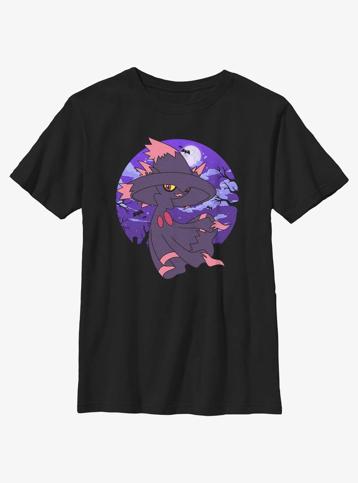 Pokemon Mismagius Moon Youth T-Shirt, BLACK, hi-res