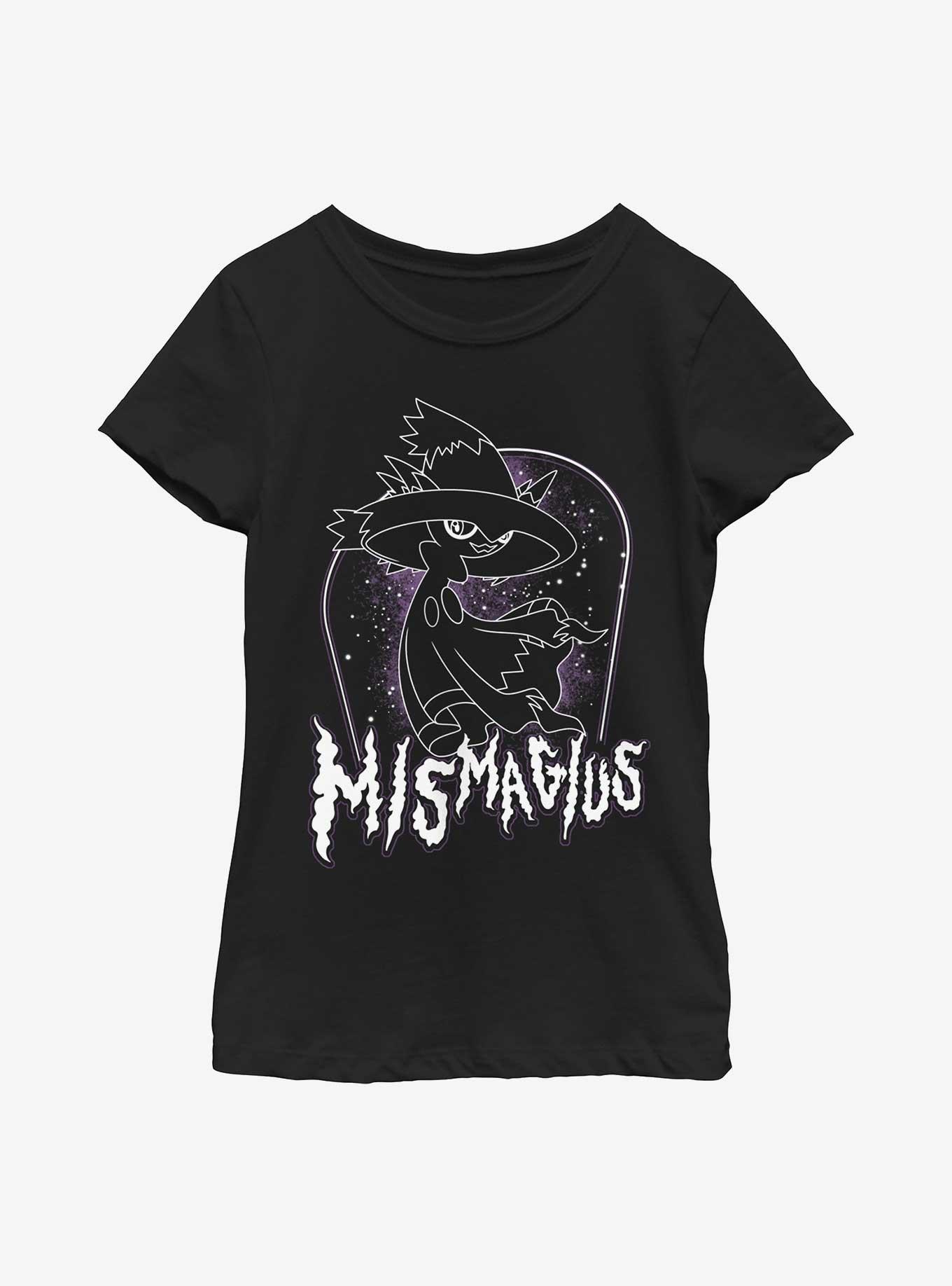 Pokemon Mismagius Lines Youth Girls T-Shirt, BLACK, hi-res