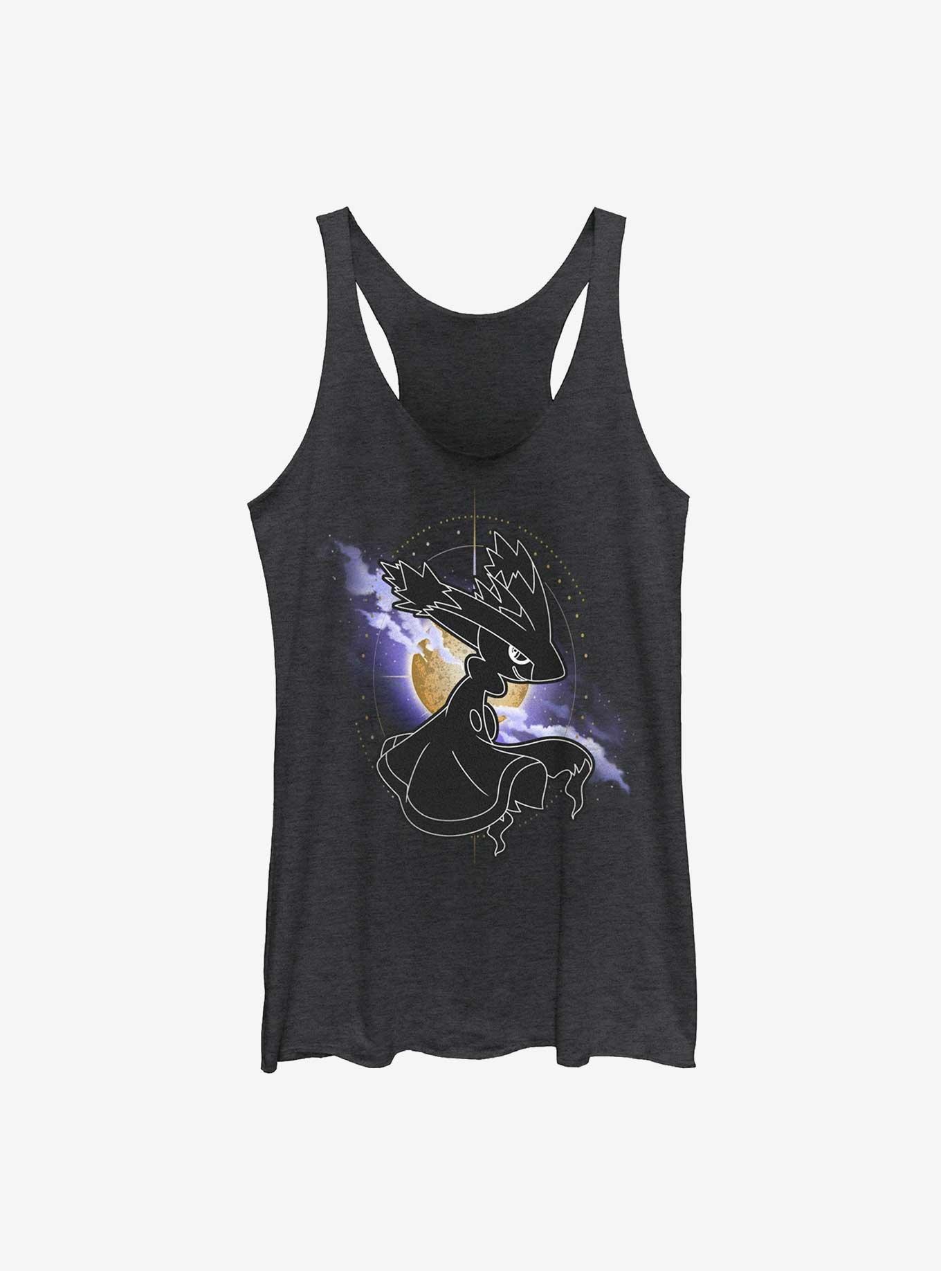 Pokemon Mismagius Will Creep Womens Tank Top, BLK HTR, hi-res