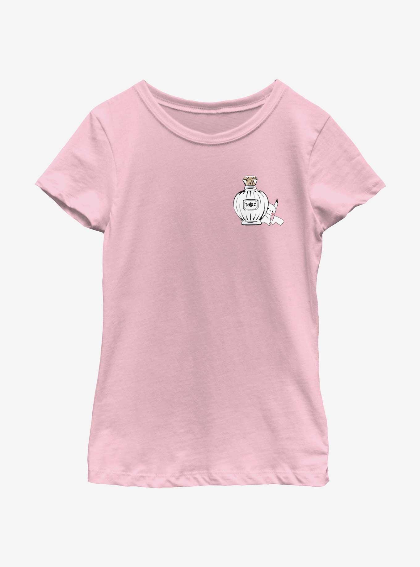 Pokemon Chibi Pikachu Perfume Youth Girls T-Shirt, PINK, hi-res