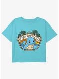Pokemon Aquatic Squirtle Youth Girls Boxy Crop T-Shirt, BLUE, hi-res