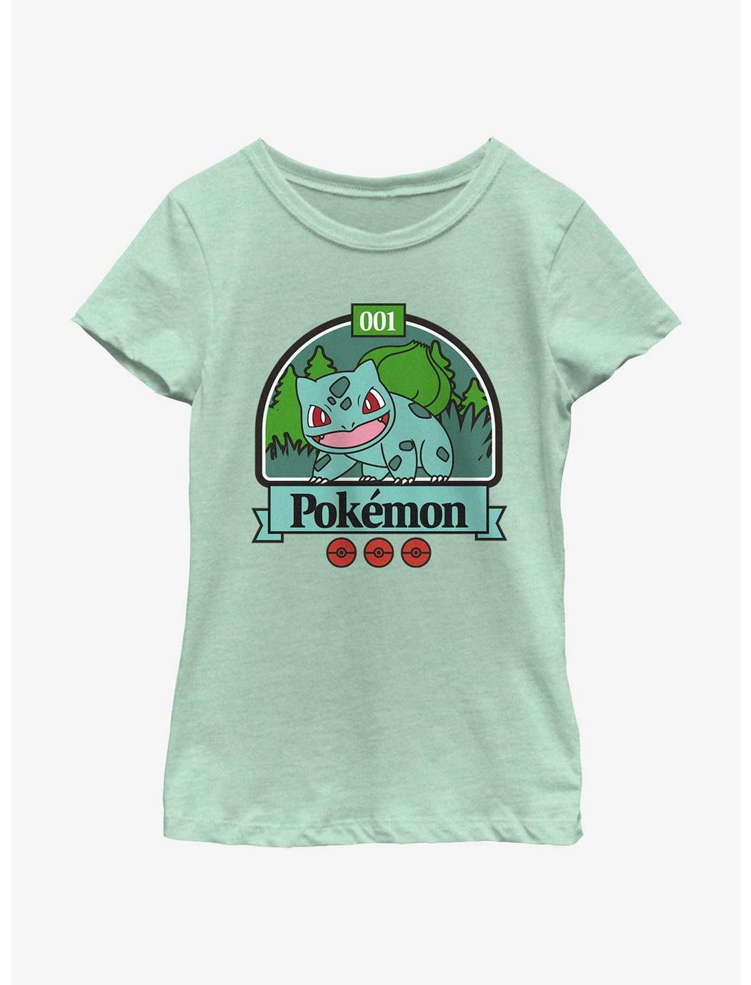 Pokemon Green Bulbasaur Youth Girls T-Shirt, MINT, hi-res