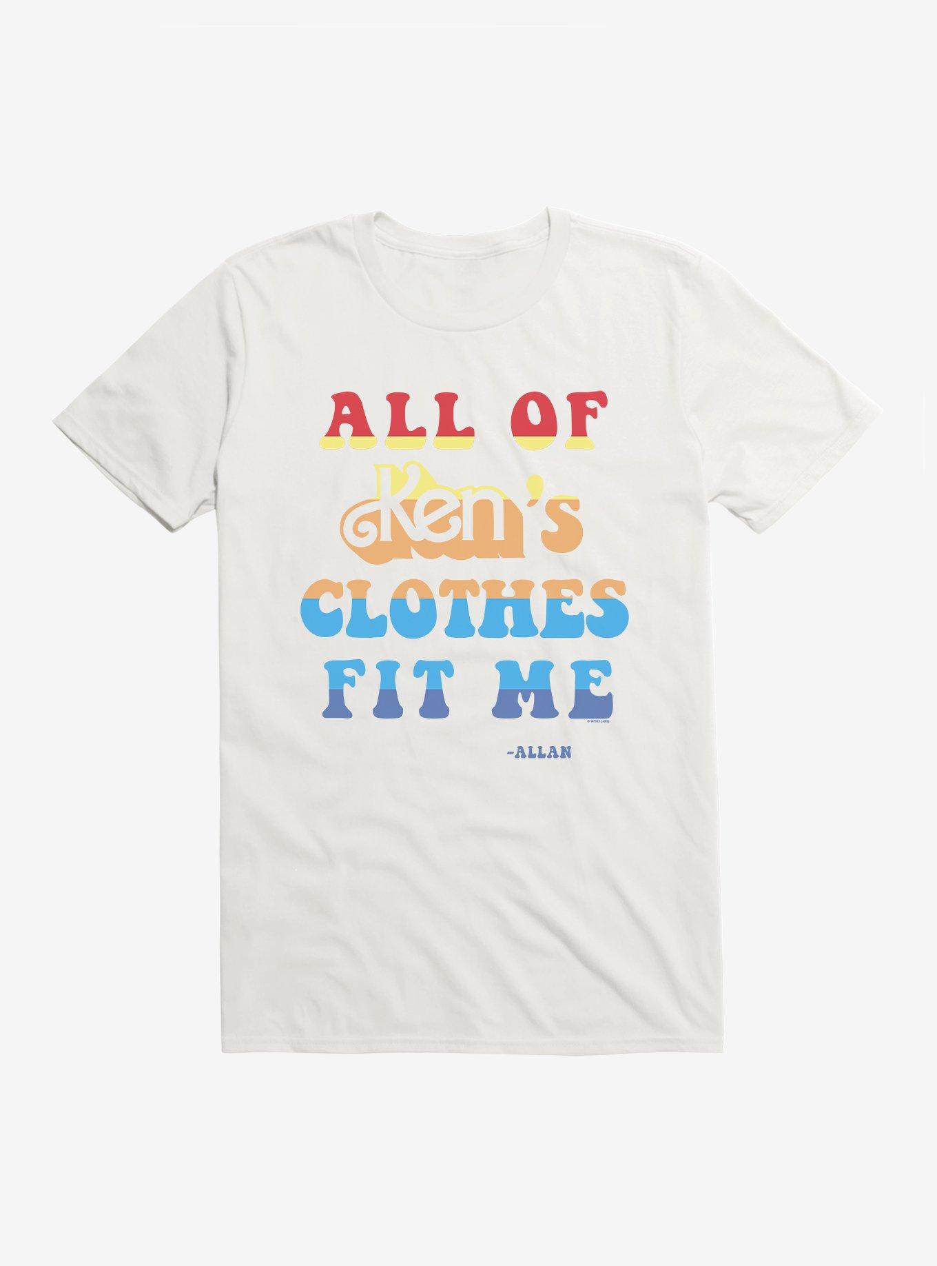 Barbie Movie Allan's All of Ken's Clothes Fit Me T-Shirt, WHITE, hi-res