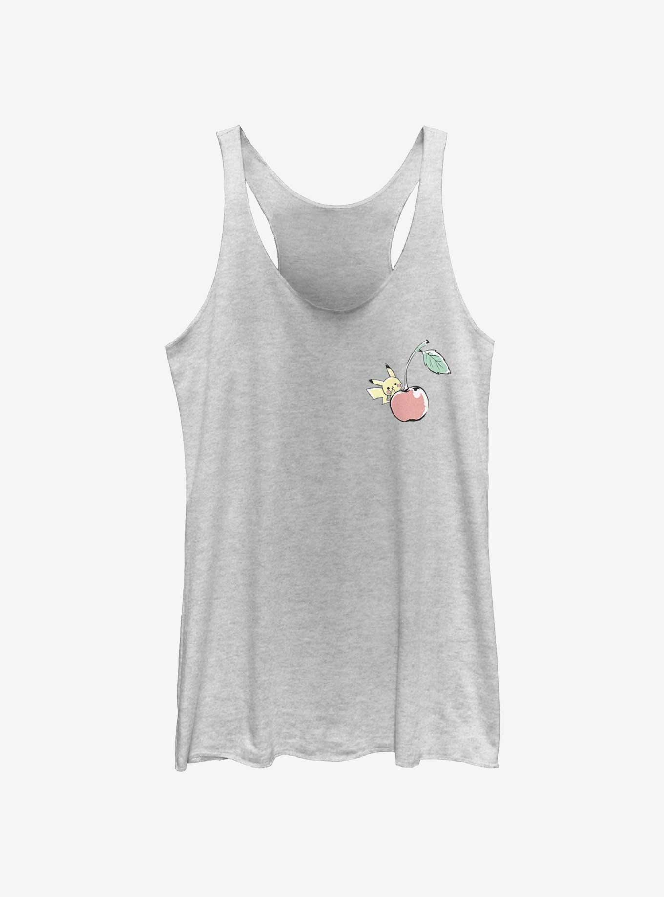 Pokemon Chibi Pikachu Cherry Womens Tank Top, , hi-res