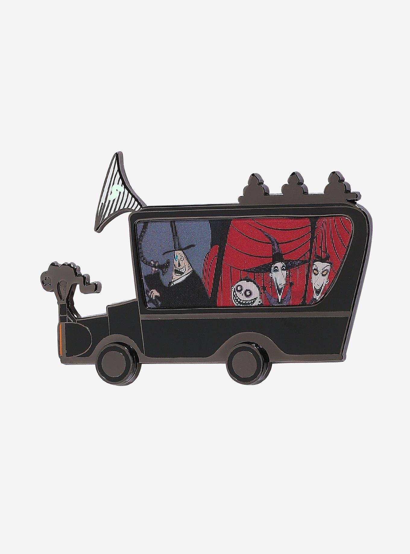 Loungefly The Nightmare Before Christmas Mayor Hearse Lenticular Enamel Pin, , hi-res