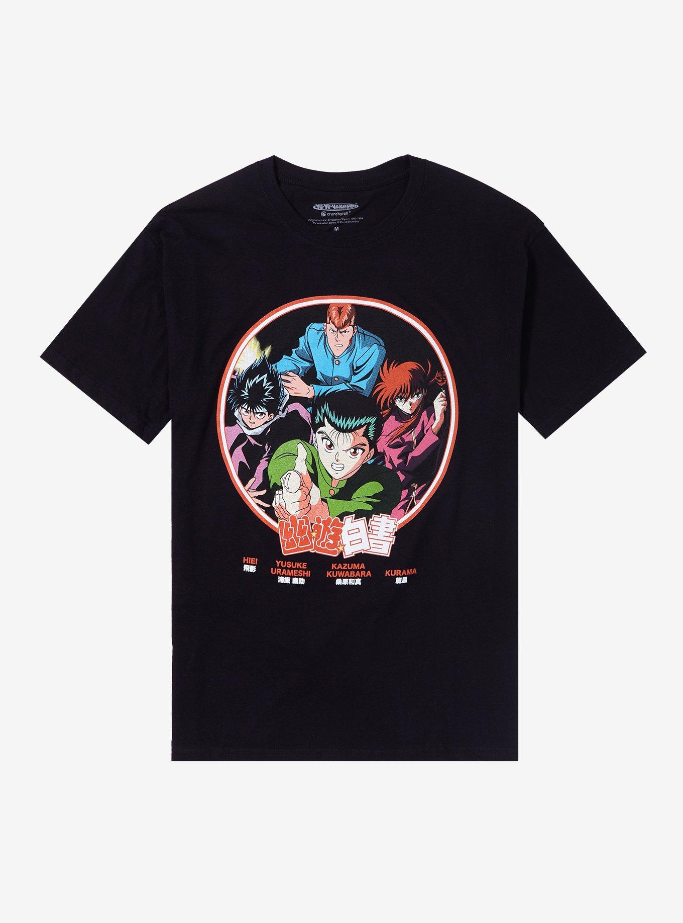 YUYUHAKUSHO Yu Yu Hakusho Anime Character Print T-Shirt Men's XL /eaa525183