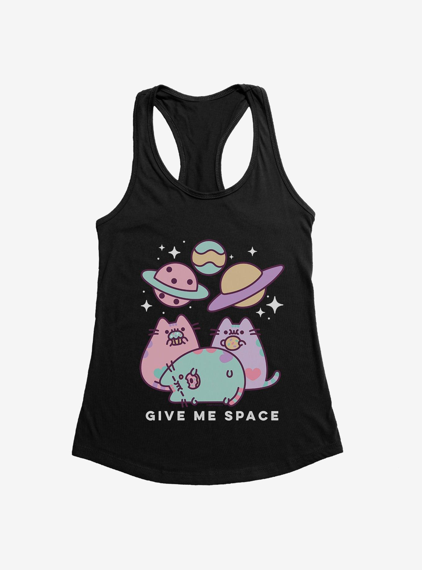 Pusheen Give Me Some Space Girls Tank, BLACK, hi-res