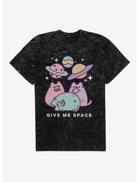 Pusheen Give Me Some Space Mineral Wash T-Shirt, , hi-res