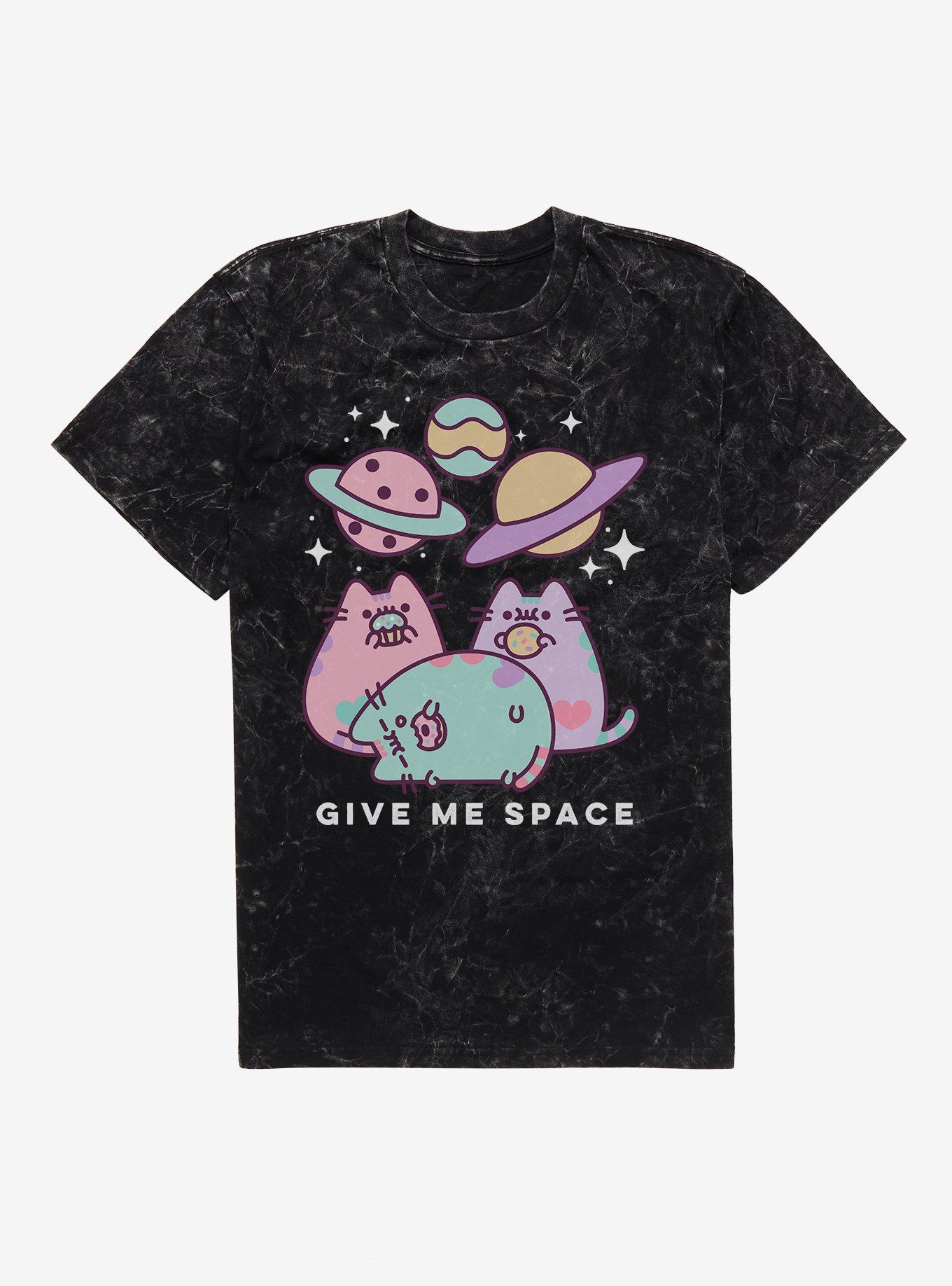 Pusheen Give Me Some Space Mineral Wash TShirt BLACK Hot Topic