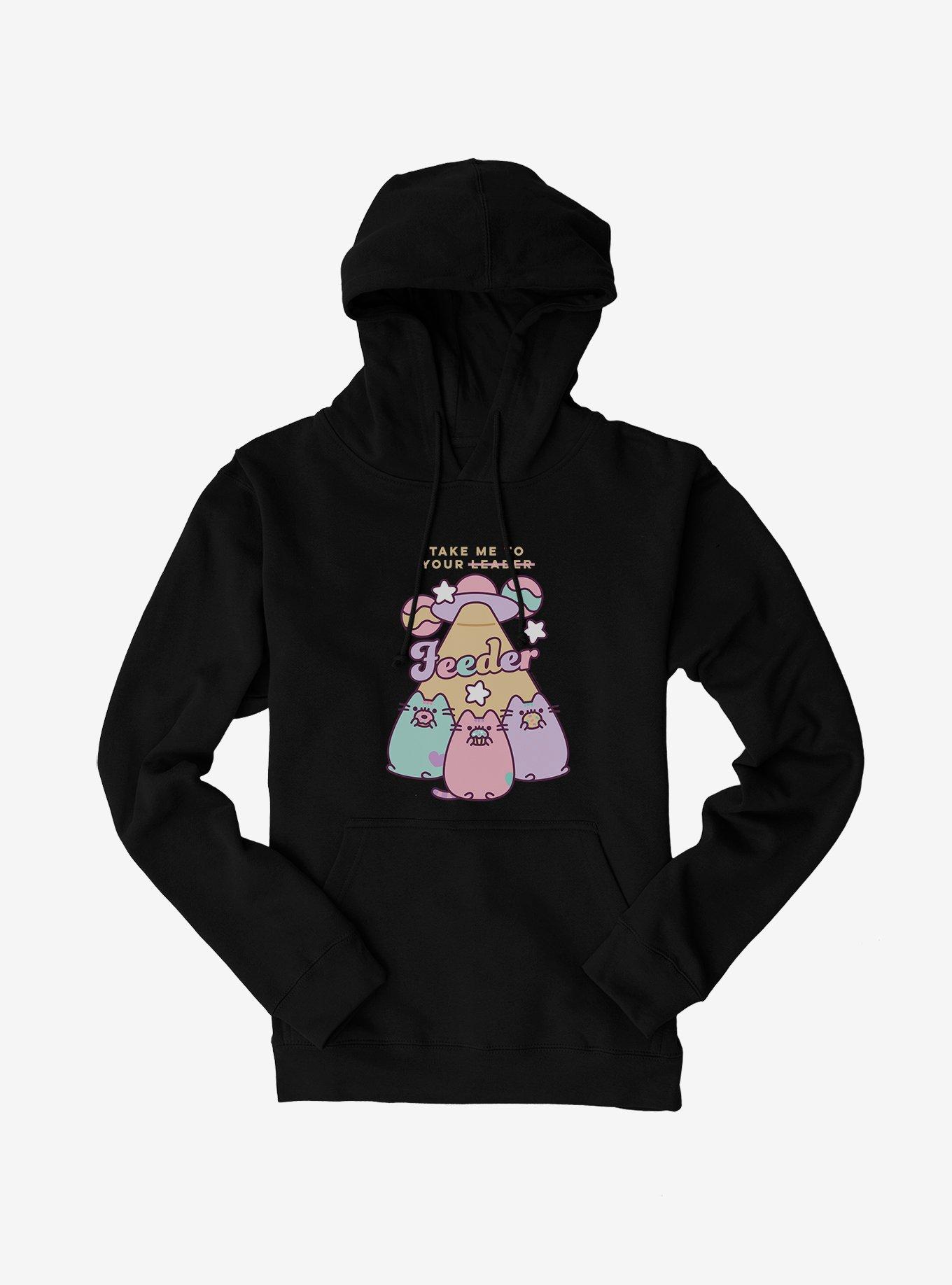 Pusheen Take Me To Your Feeder Hoodie, BLACK, hi-res