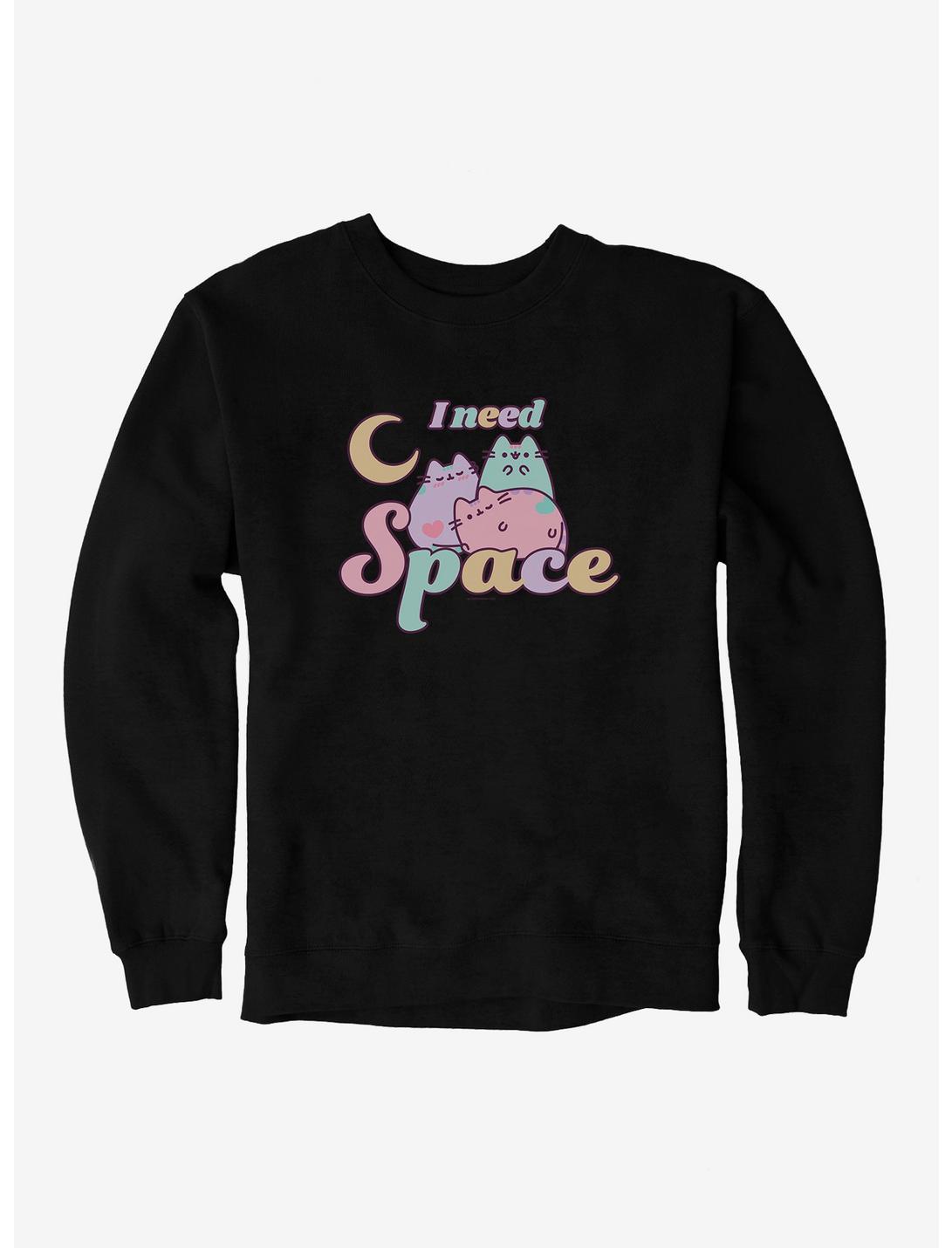 Pusheen I Need Space Sweatshirt, BLACK, hi-res