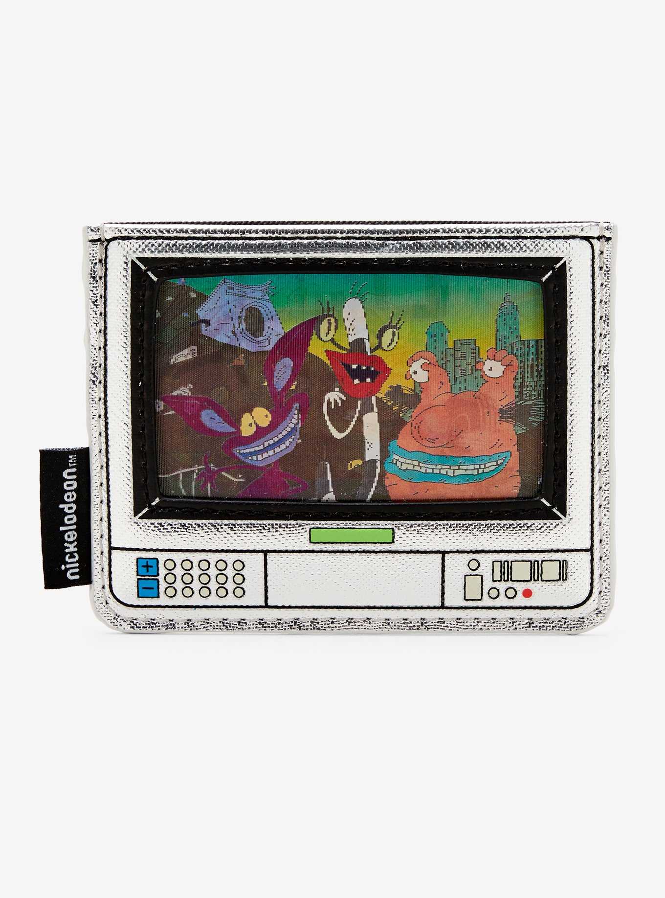 Loungefly Nickelodeon Retro TV Silver Cardholder, , hi-res