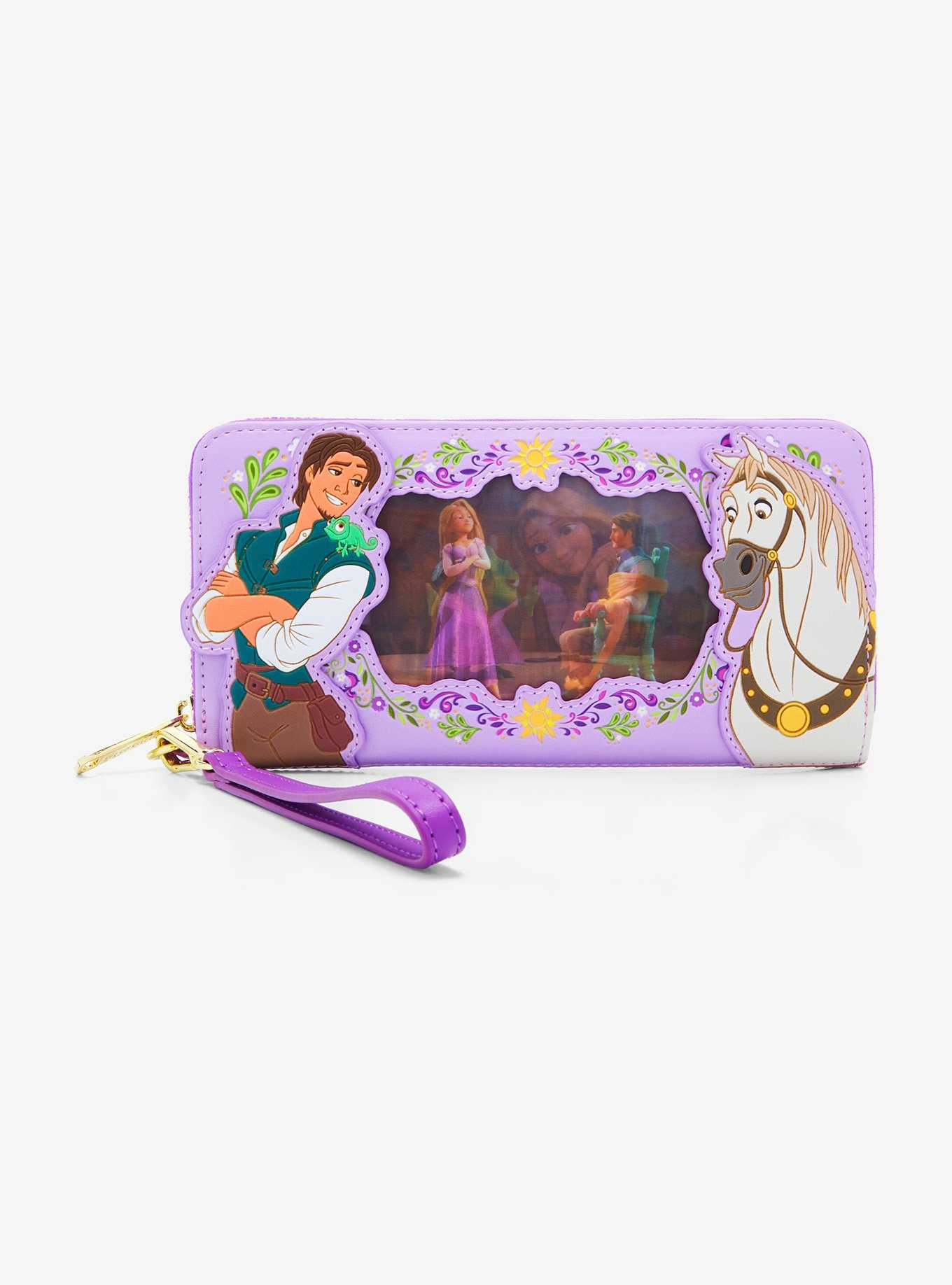 Loungefly Disney Tangled Rapunzel & Flynn Lenticular Tech Wallet, , hi-res