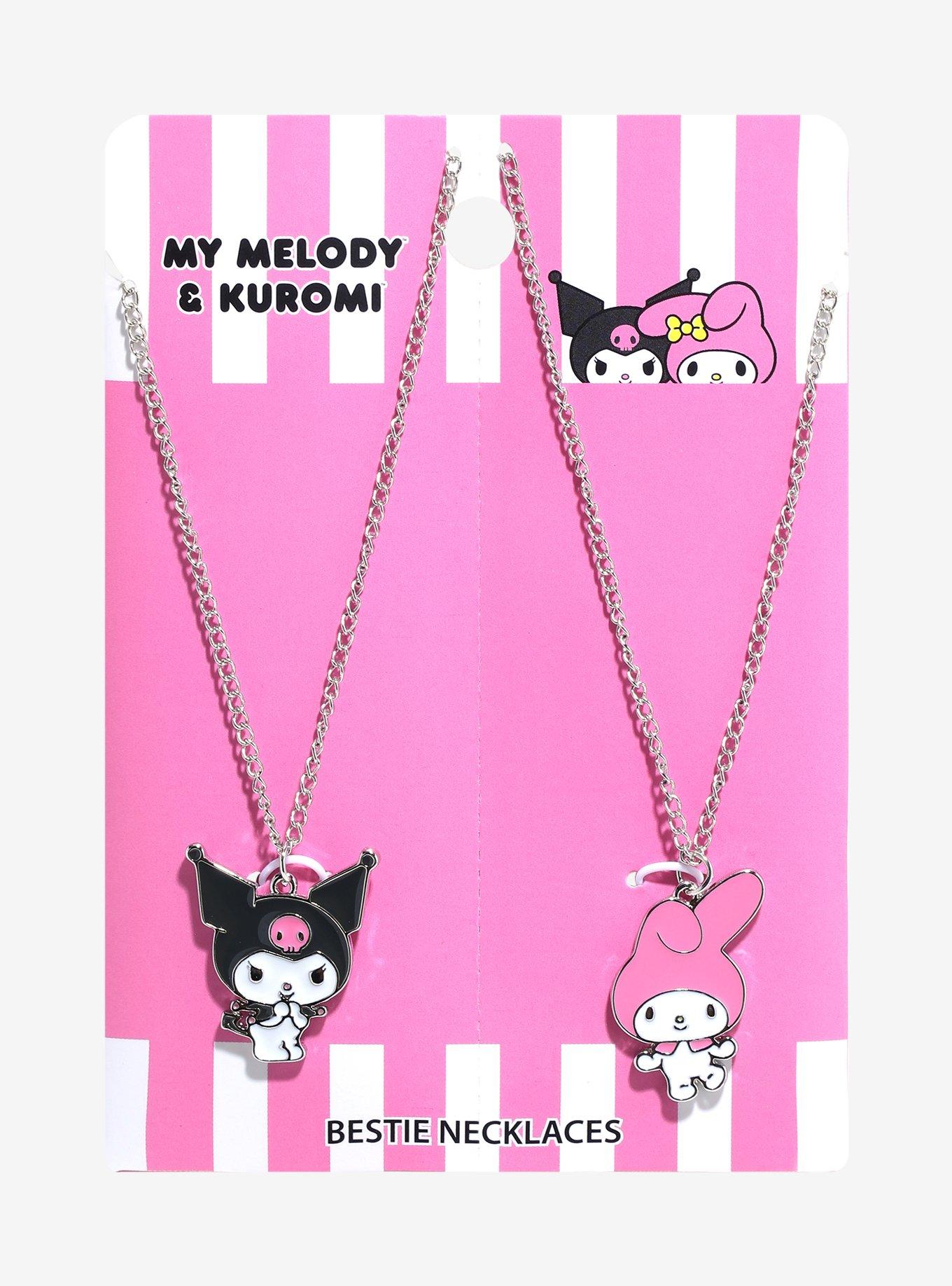 My Melody & Kuromi Pendant Best Friend Necklae Set, , hi-res