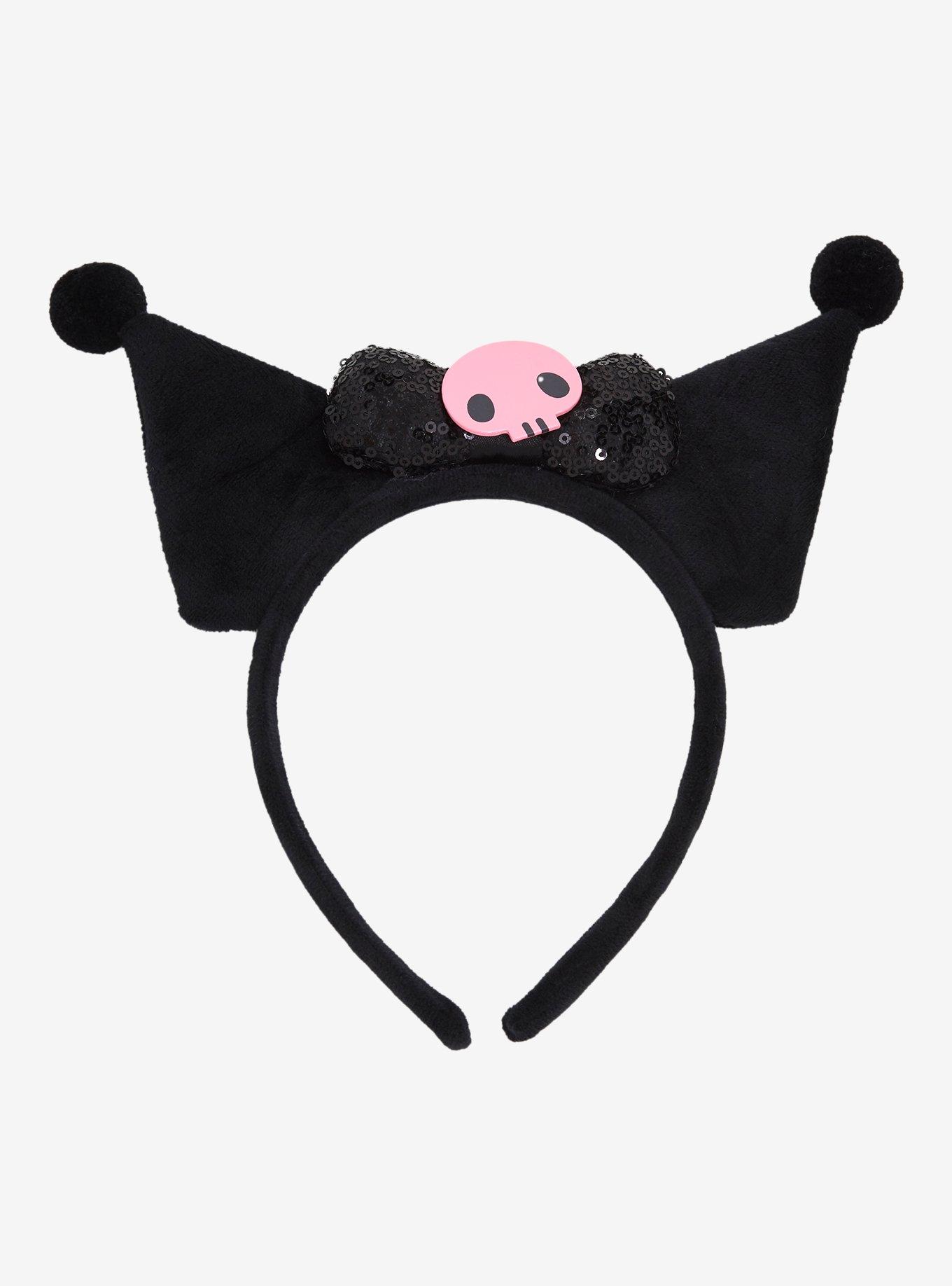 Kuromi Sequin Bow Headband, , hi-res