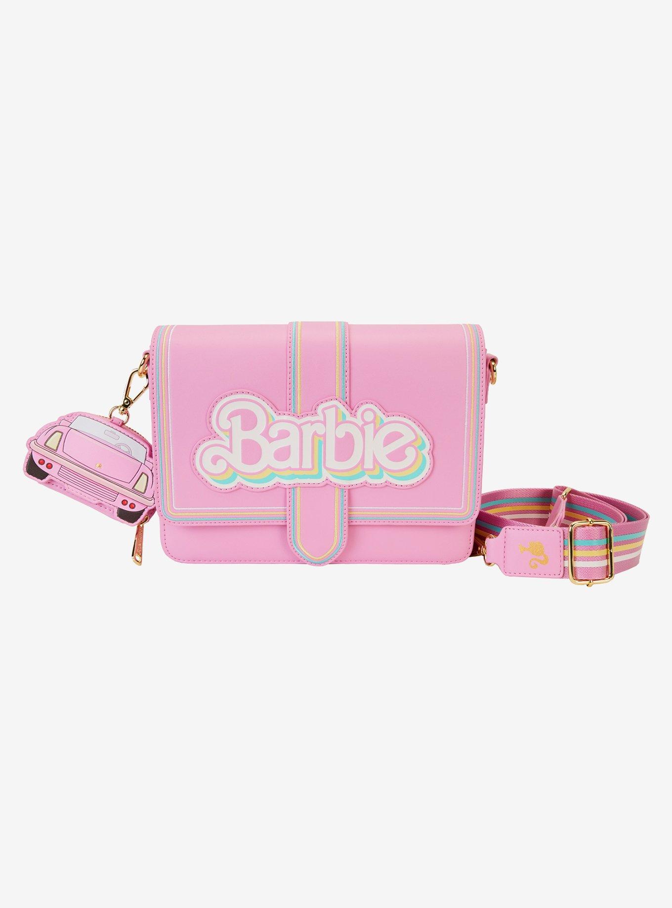 Loungefly Barbie Logo 65th Anniversary Crossbody Bag With Coin Purse, , hi-res