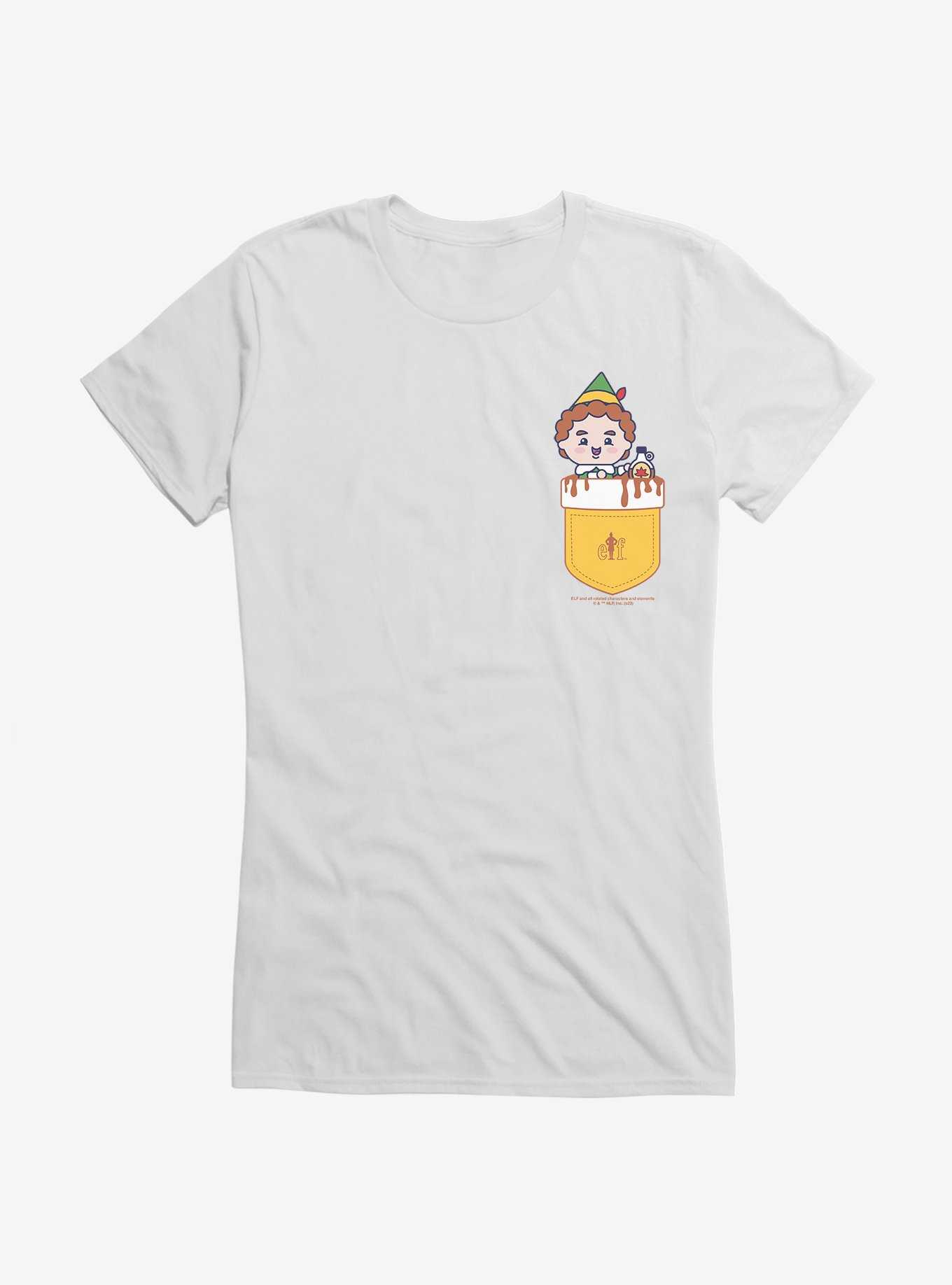 Elf Maple Syrup Faux Pocket Girls T-Shirt, , hi-res