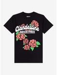 Clandestine Industries Roses Boyfriend Fit Girls T-Shirt, BLACK, hi-res