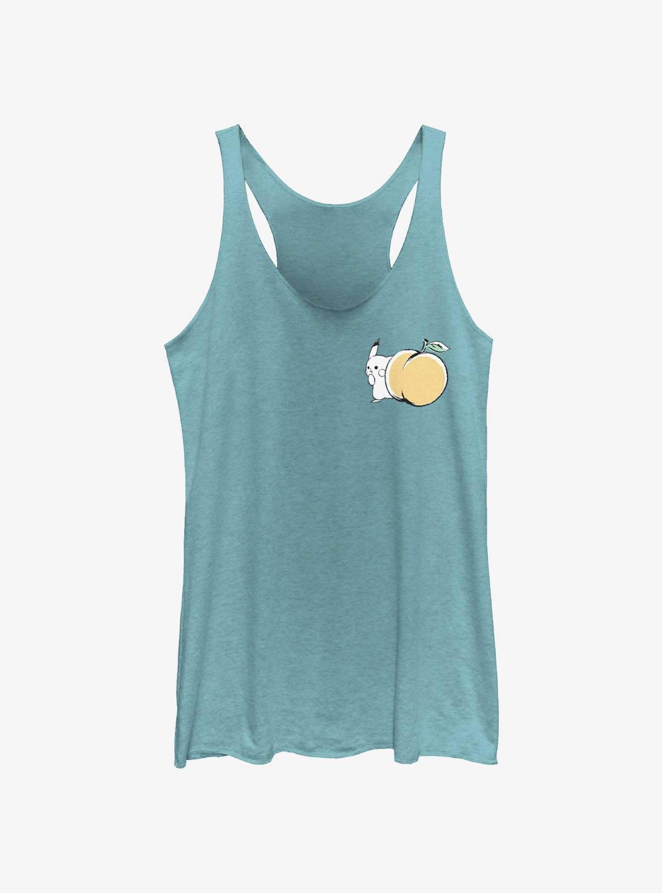 Pokemon Chibi Pikachu Peach Girls Tank, TAHI BLUE, hi-res