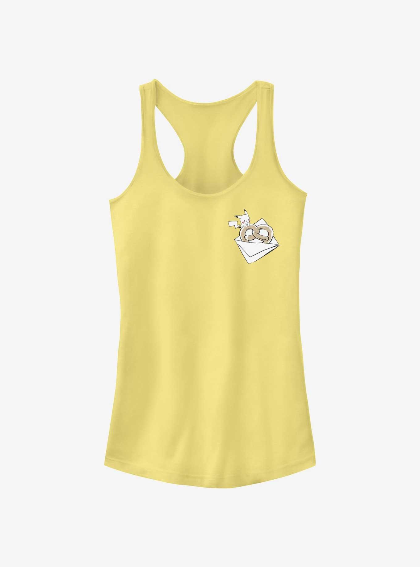 Pokemon Chibi Pikachu Pretzel Girls Tank, BANANA, hi-res