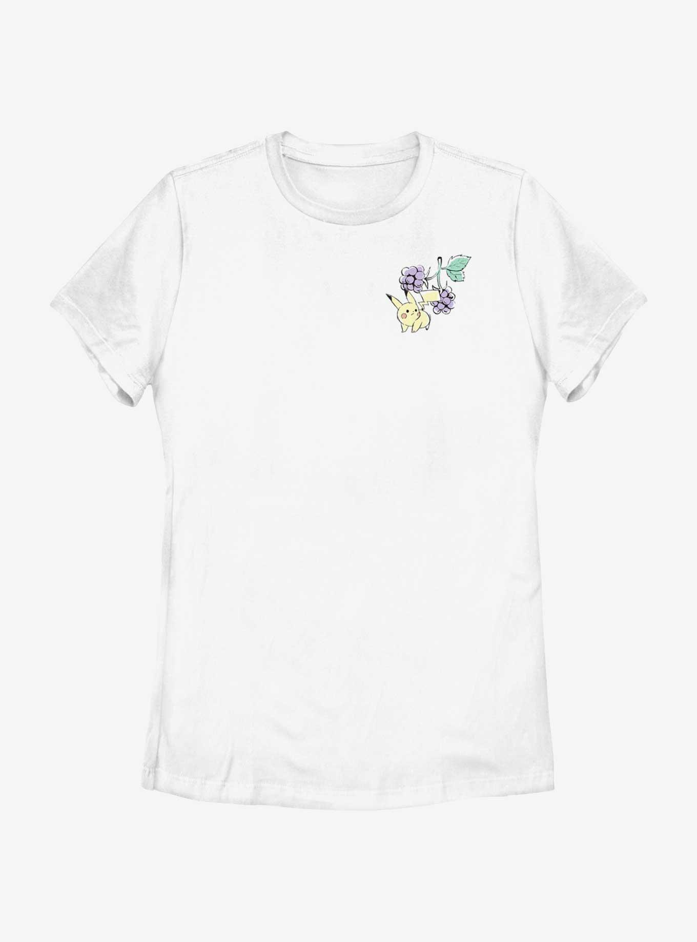 Pokemon Chibi Pikachu Grapes Womens T-Shirt, , hi-res
