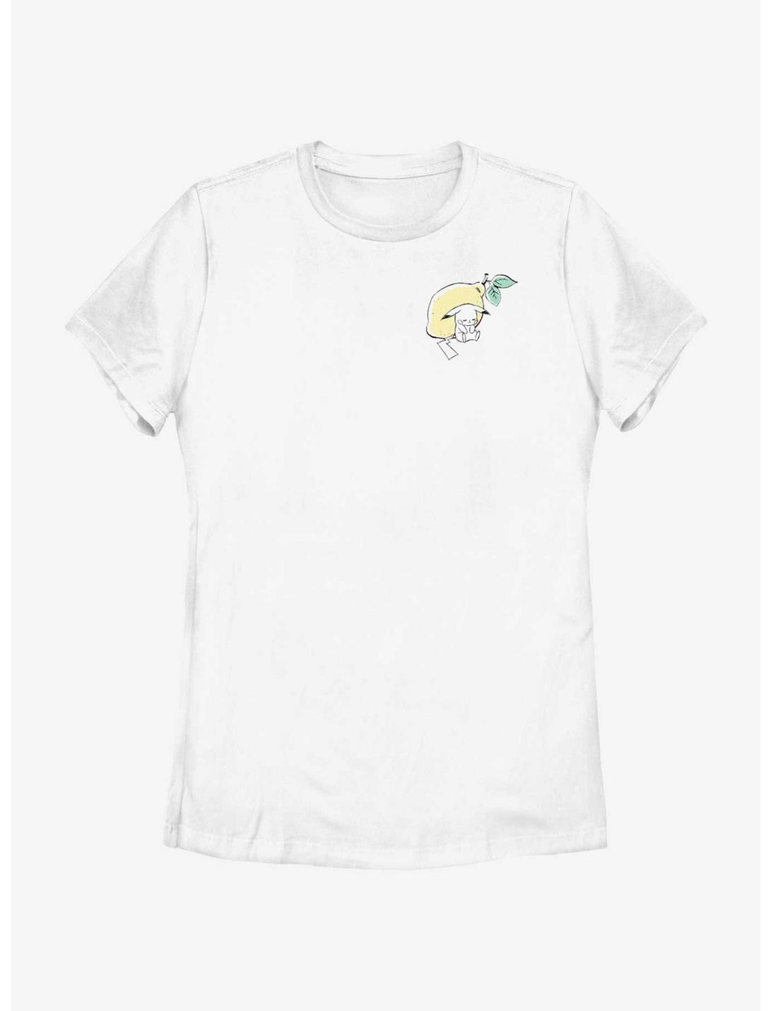 Pokemon Chibi Pikachu Lemon Womens T-Shirt, WHITE, hi-res