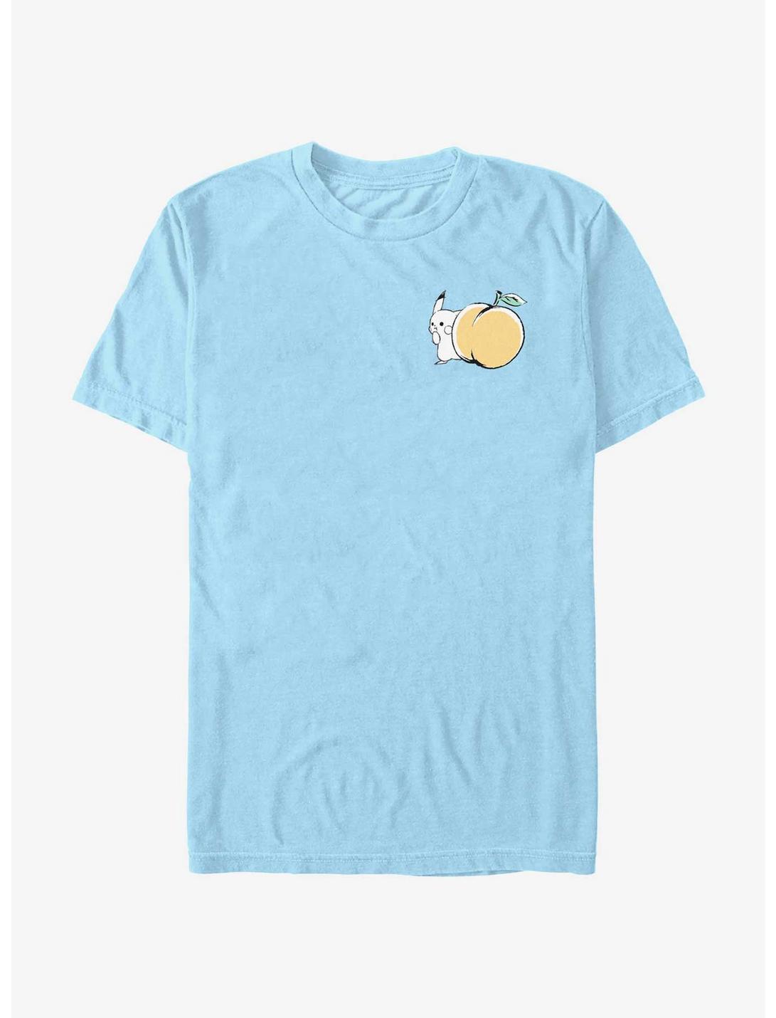 Pokemon Chibi Pikachu Peach T-Shirt, LT BLUE, hi-res