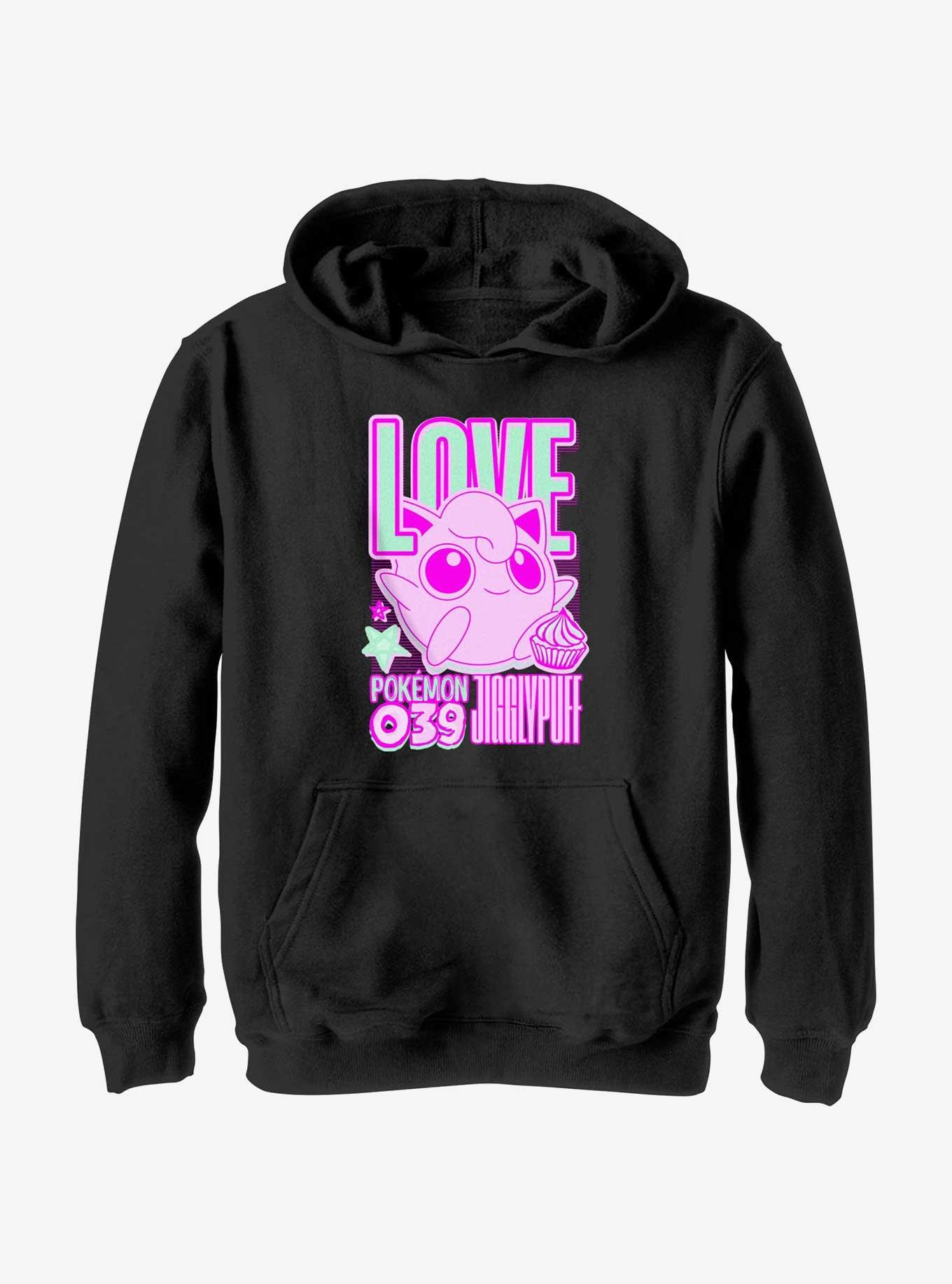 Pokemon 039 Love Jigglypuff Youth Hoodie, , hi-res
