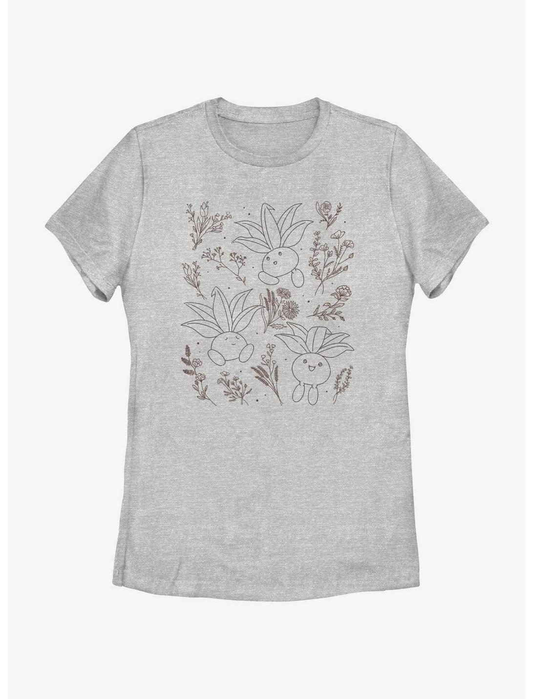 Pokemon Oddish Forest Flowers Womens T-Shirt, ATH HTR, hi-res