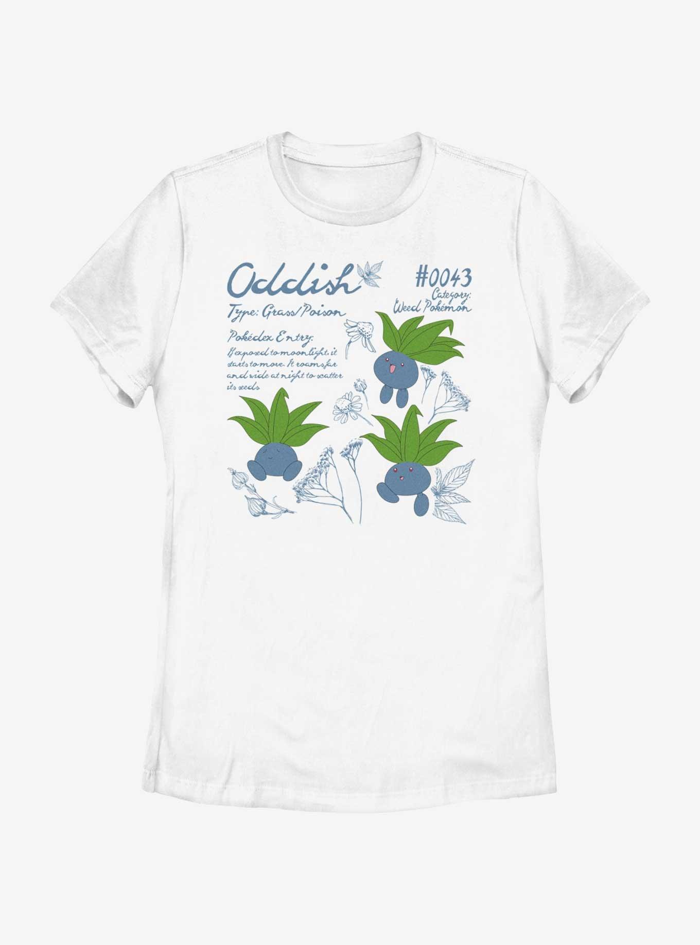 Pokemon Oddish Study Womens T-Shirt, , hi-res