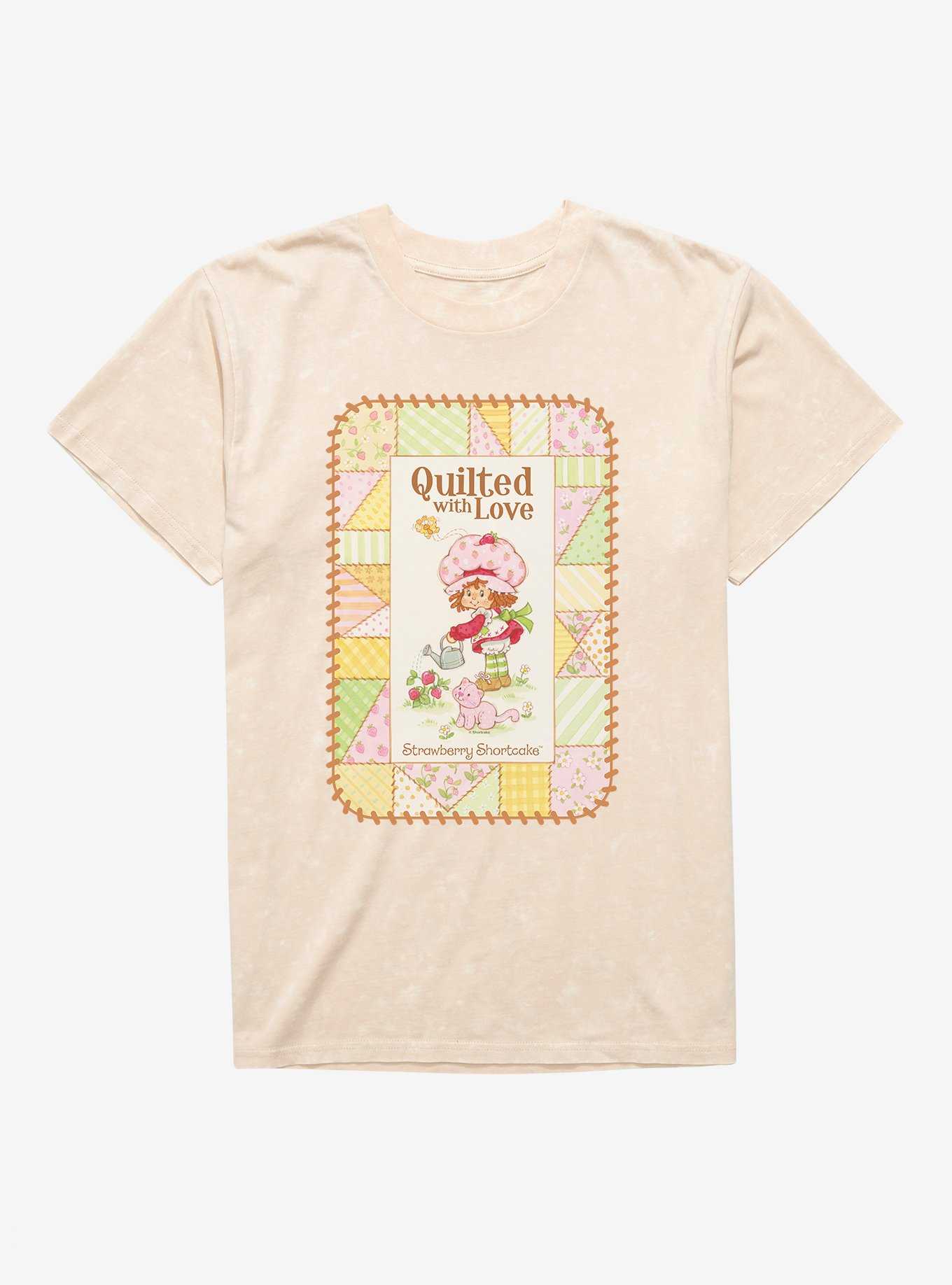 Strawberry Shortcake & Custard Quilted With Love Mineral Wash T-Shirt, , hi-res