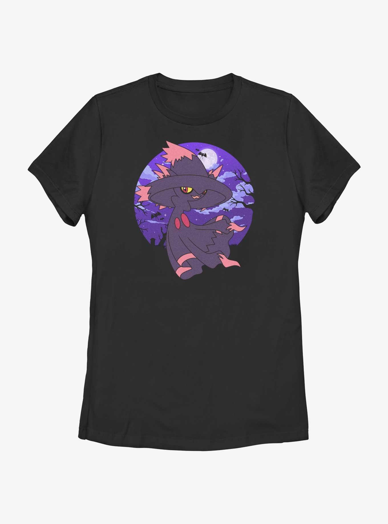 Pokemon Mismagius Moon Womens T-Shirt, BLACK, hi-res