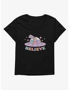 Pusheen Believe Girls T-Shirt Plus Size, , hi-res