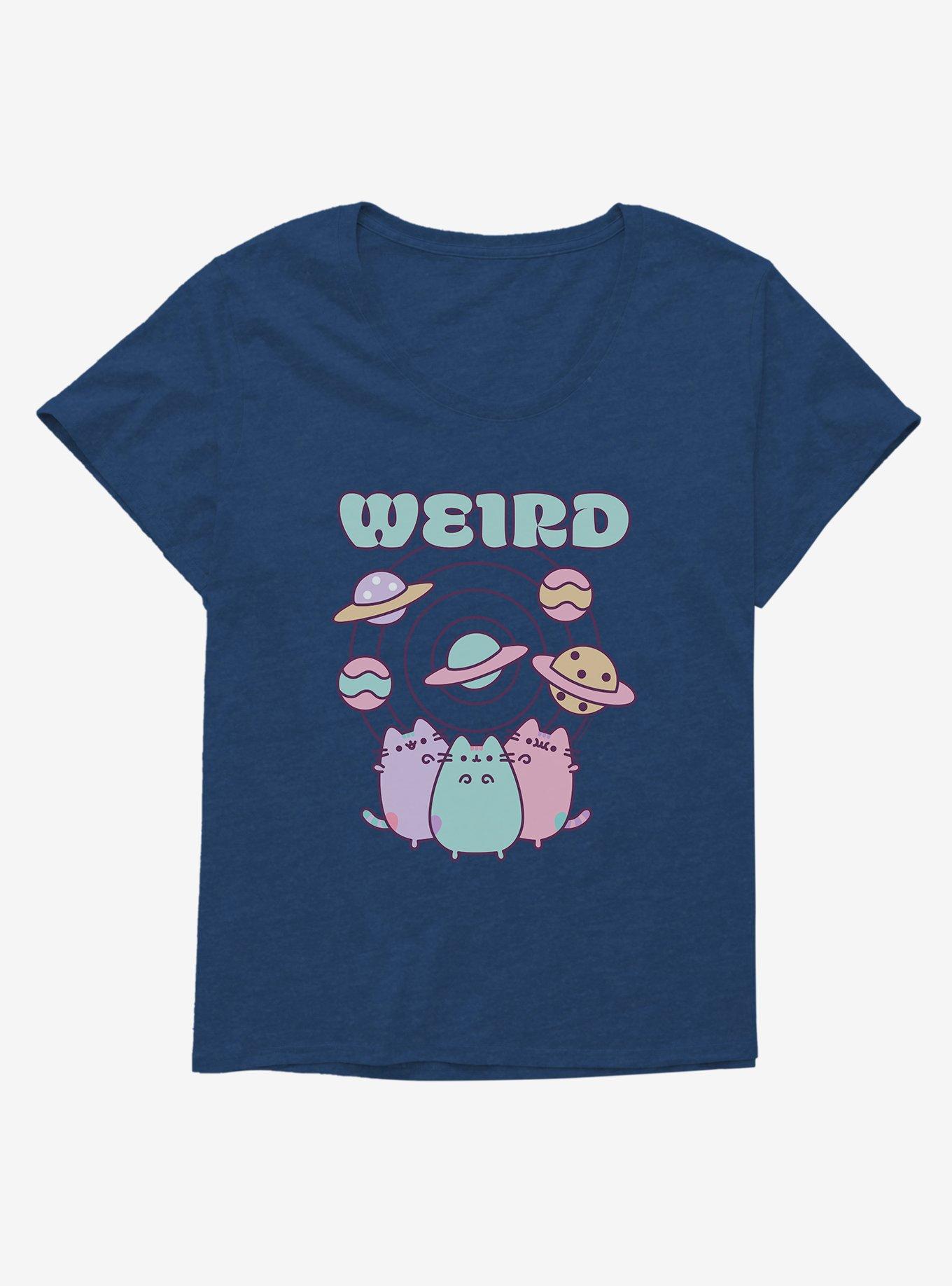 Pusheen Weird Girls T-Shirt Plus Size, ATHLETIC NAVY, hi-res