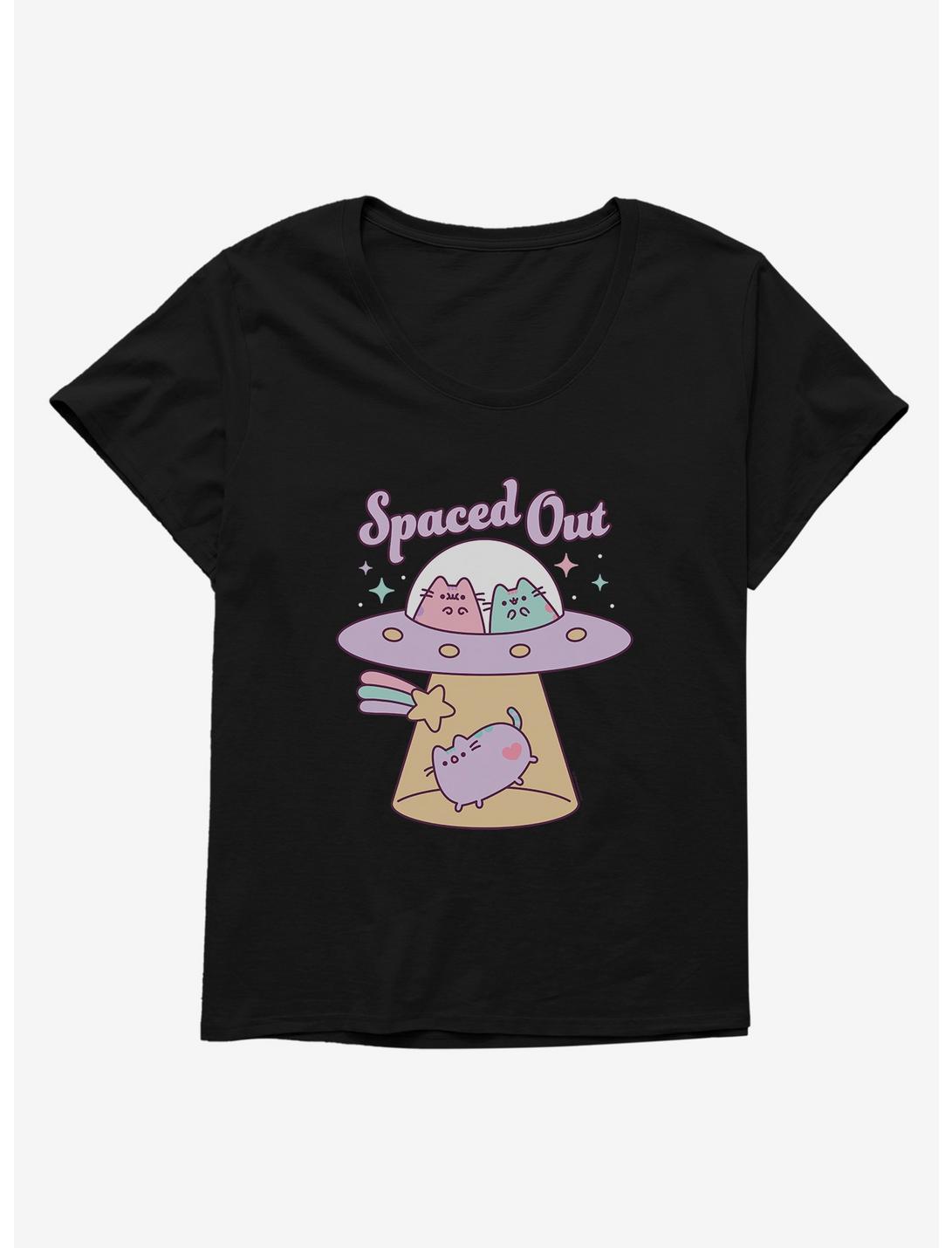 Pusheen Spaced Out Girls T-Shirt Plus Size, BLACK, hi-res