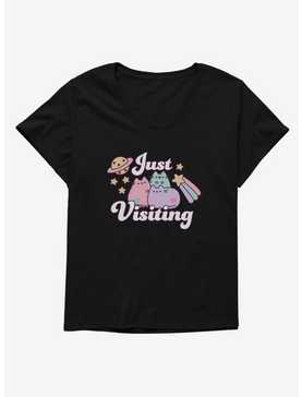 Pusheen Just Visiting Girls T-Shirt Plus Size, , hi-res