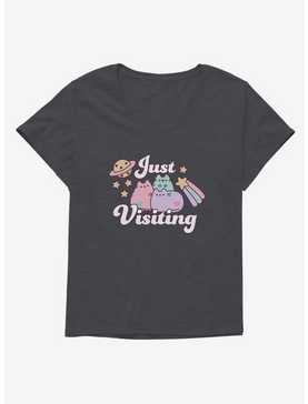 Pusheen Just Visiting Girls T-Shirt Plus Size, , hi-res