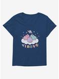 Pusheen Vibing Girls T-Shirt Plus Size, ATHLETIC NAVY, hi-res