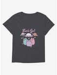 Pusheen Let's Go! Girls T-Shirt Plus Size, CHARCOAL HEATHER, hi-res
