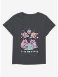 Pusheen Give Me Some Space Girls T-Shirt Plus Size, CHARCOAL HEATHER, hi-res