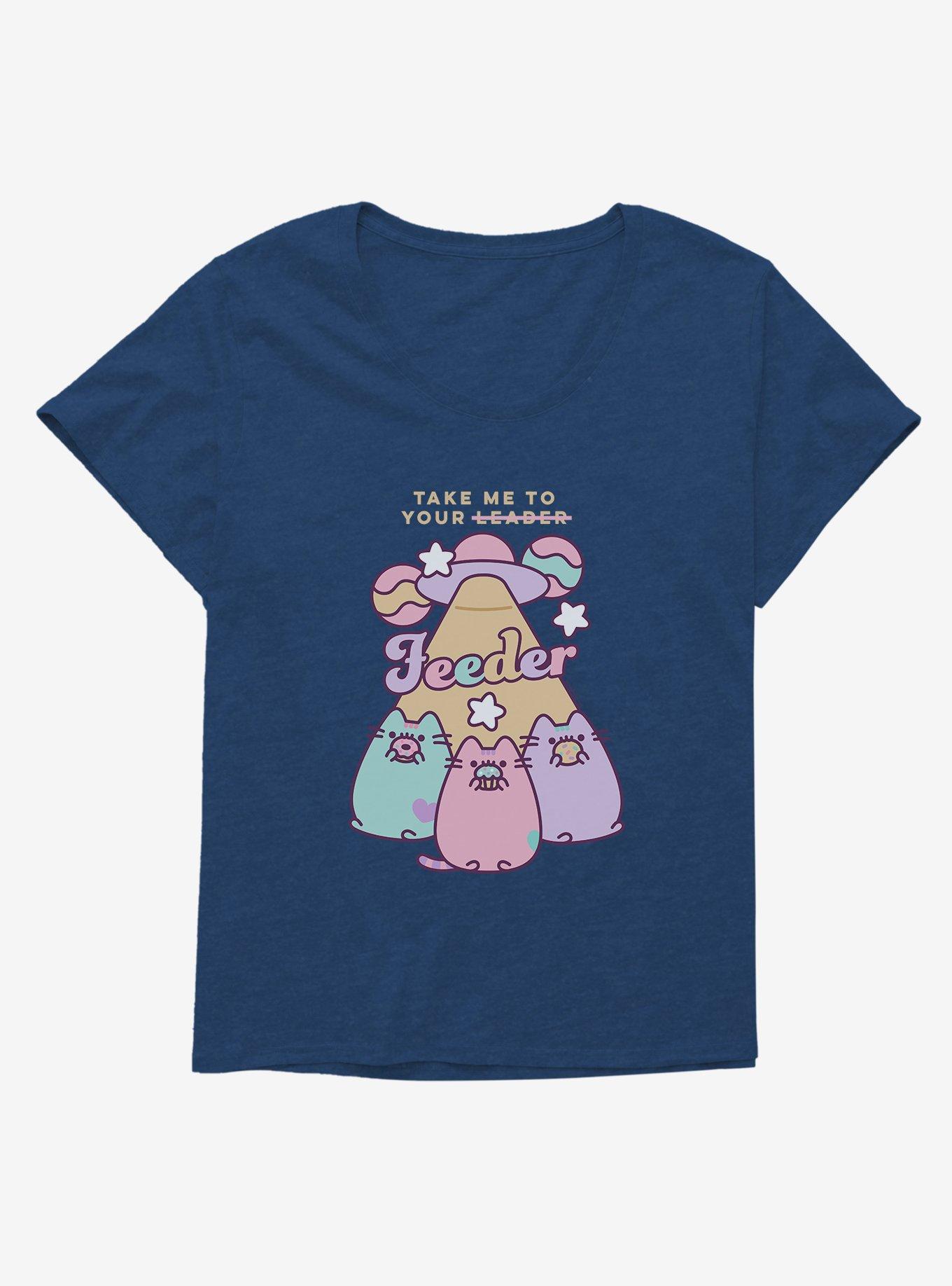 Pusheen Take Me To Your Feeder Girls T-Shirt Plus Size, , hi-res