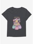 Pusheen Take Me To Your Feeder Girls T-Shirt Plus Size, CHARCOAL HEATHER, hi-res