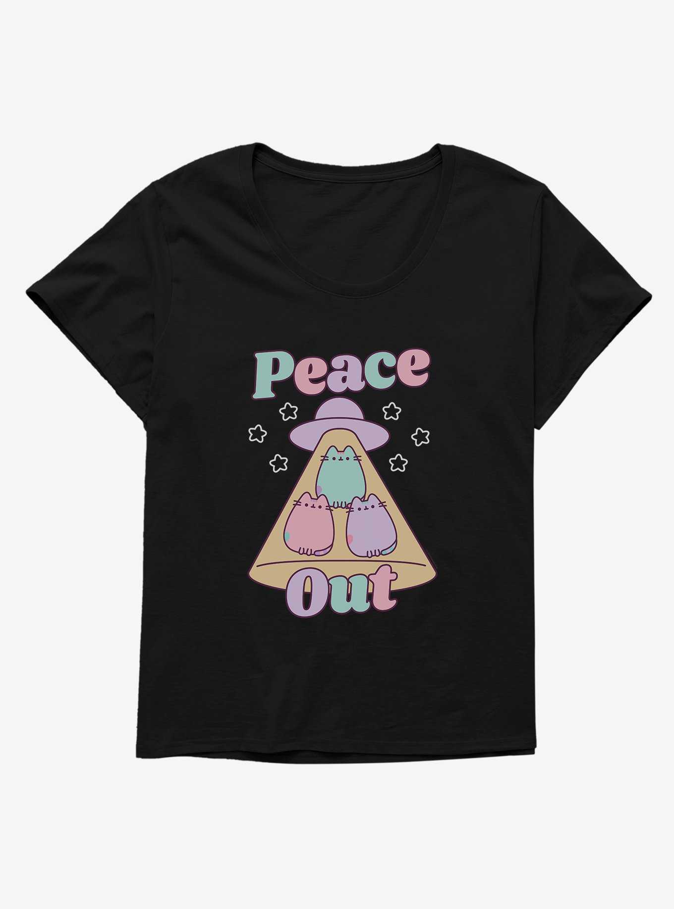 Pusheen Peace Out Girls T-Shirt Plus Size, , hi-res