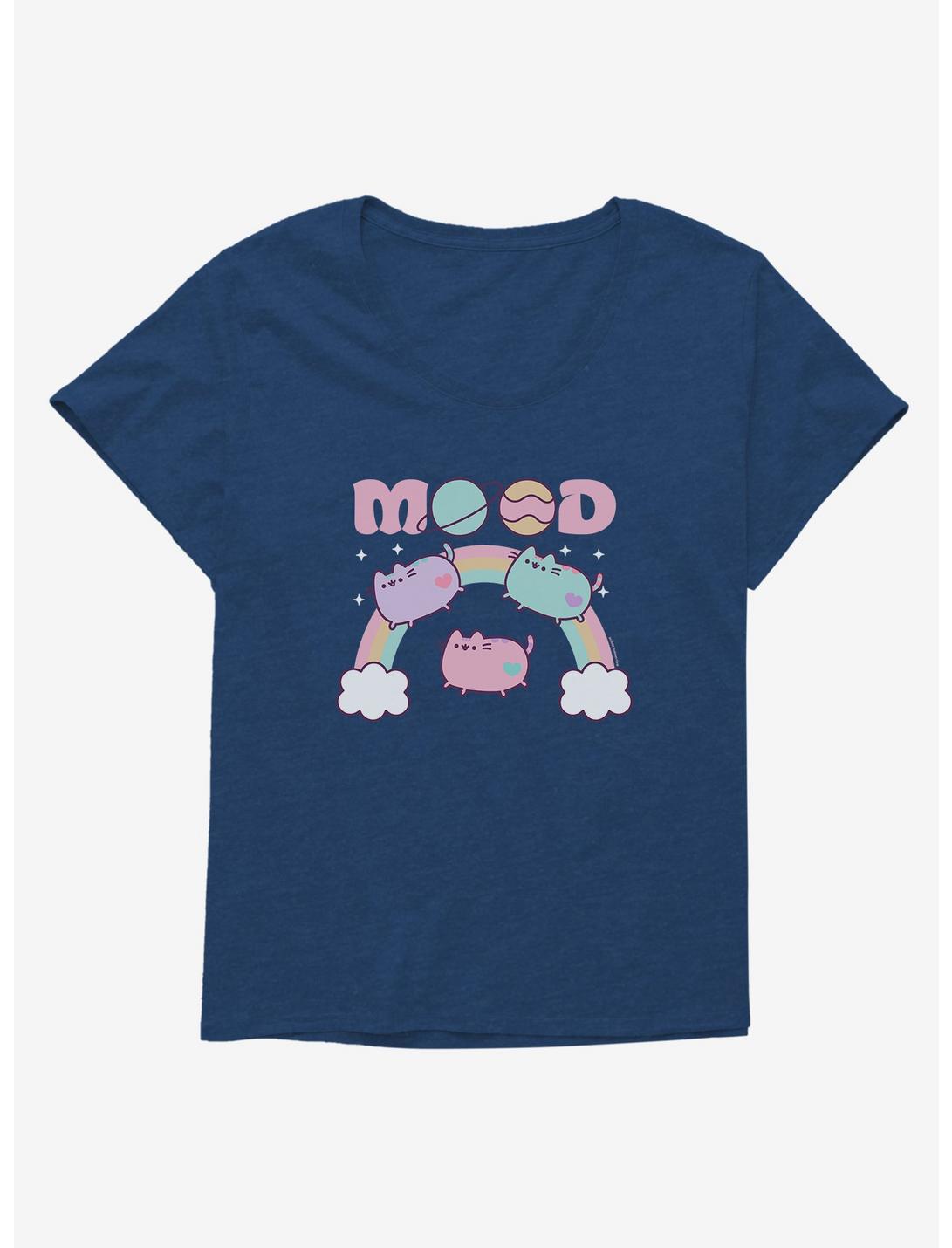 Pusheen Mood Girls T-Shirt Plus Size, ATHLETIC NAVY, hi-res