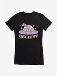 Pusheen Believe Girls T-Shirt, BLACK, hi-res