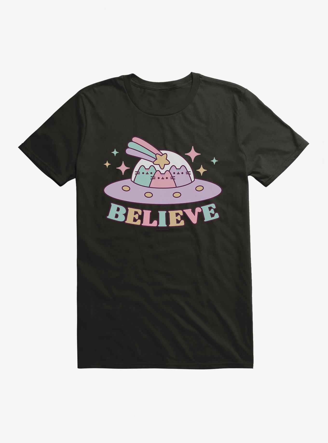 Pusheen Believe T-Shirt, BLACK, hi-res